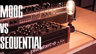 Moog Matriarch vs Sequential Prophet 6 paraphonic or polyphonic [upl. by Ellesij]