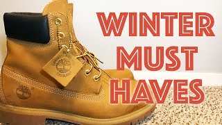 5 MUST Have Winter Essentials  Timberland Boots Unboxing [upl. by Farand]