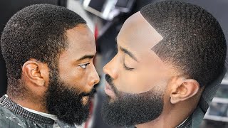 HE PAID 300 FOR THIS PERFECT HAIRCUT LOW BALD TAPER FADED BEARD HAIRCUT TUTORIAL [upl. by Anurb]