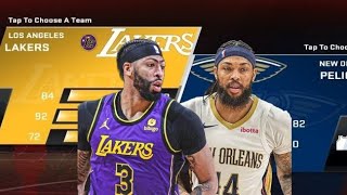 PELICANS vs LAKERS FULLGAME Watch on NBA2Ksports [upl. by Henryetta18]