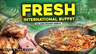 Trying FRESH INTERNATIONAL BUFFET at Solaire Resort North 🤤  4K Walking Tour and Travel Guide [upl. by Accissej]