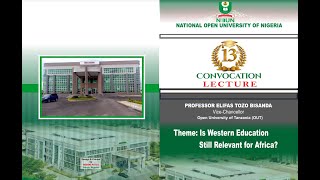 NOUN 13th Convocation Lecture [upl. by Leirbaj]