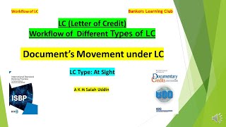 Letter of Credit Workflow of Different Types of LC Document’s Movement under LC At Sight [upl. by Arte]