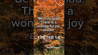 There is a wonderful joy ahead 1 PETER 16 faith bibleverse bible [upl. by Janella]