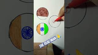 The real man flag painting videotranding art  drowning short  ytshort 🙏 [upl. by Innavoj722]