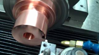 Diamond Turning Copper Sample with Measurementswmv [upl. by Eelra]