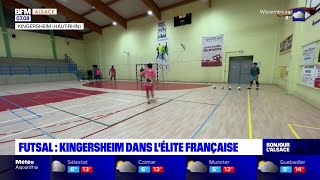 HautRhin léquipe de futsal de Kingersheim atteint des sommets [upl. by Koval]