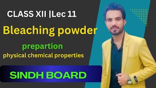 Bleaching powder CaOCl2 class 12  lec11 [upl. by Adaiha37]