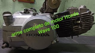 arme completo de motor de Honda wave 100 en cámara rápida [upl. by Karwan]