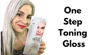 LOreal Le Color Gloss For Gray Hair ReviewBefore and After Photos [upl. by Ilene]