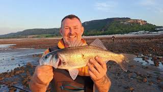 Bass fishing Colwyn Bay with gamekeeper John and Thats a bite Mike uk sea fishing [upl. by Eel]