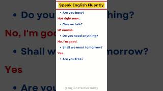 Quick amp Simple Conversations  Practice Everyday English  Speak English Fluently shorts [upl. by Chernow]