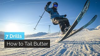 How to Tail Butter on Skis for Beginners [upl. by Uranie]