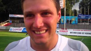 NFV Pokal SV Meppen  SV Holthausen Biene Interview mit Sascha Wald [upl. by Dettmer464]