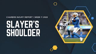 Keenan Allens AC Joint Sprain Josh Palmer Working Back I Chargers Injury Roundup Week 9 [upl. by Zohar]