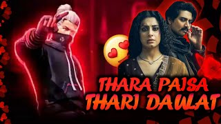 Thara Paisa Thara Daulat Free Fire Montage🥀  Free Fire Montage  FF Montage gamerking20 [upl. by Ailaro]