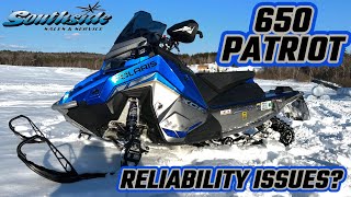 POLARIS 650 PATRIOT REVIEW  PERFORMANCE AND RELIABILITY OVERVIEW PLUG ISSUES BLOWN ENGINES [upl. by Twelve]