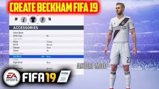 CREATE DAVID BECKHAM FIFA 19 [upl. by Ydnab]