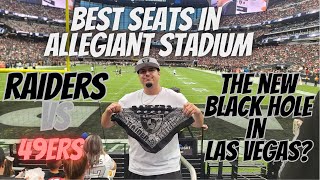 YesYes Vlog 44 Best Seats in Allegiant Stadium Raiders VS 49ers [upl. by Ocsecnarf]