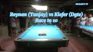 Renan Tanjay vs Kiefer  Dumaguete Race to 10 M1024 S2 V113 [upl. by Kemme]