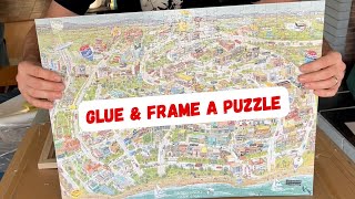 How To Glue and Frame a Jigsaw Puzzle [upl. by Llertnahs541]