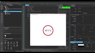 QT Creator and QT designer  Serial Communication Temperature Sensor Simple UI Design [upl. by Saibot]