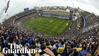 Boca Juniors fans fill La Bombonera to watch training before Copa Libertadores final [upl. by Hausner]