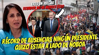 NADIE QUIZO ESTAR A LADO DE NOBOA  CUMBRE DE PRESIDENTES SIN PRESIDENTES [upl. by Nelehyram642]