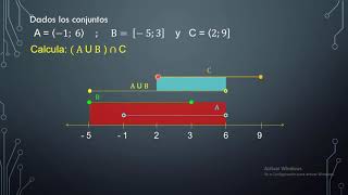 OPERACIONES CON INTERVALOS REUNIÓN INTERSECCIÓN DIFERENCIA Y COMPLEMENTO [upl. by Willing]
