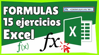 Practica de Funciones y Formulas en Excel 15 ejercicios  Curso Excel Fórmulas básicas en excel [upl. by Ellirehs524]