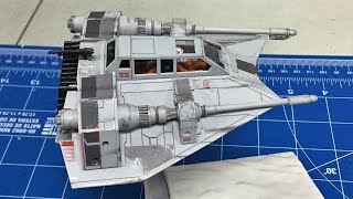 Building the Bandai 148 Star Wars Snowspeeder from The Empire Strikes Back [upl. by Alrahs]