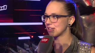 Interview mit Stefanie Heinzmann nach der letzten Blind Audition [upl. by Eimmas]