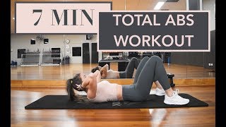 7 MIN TOTAL ABS WORKOUT  At Home  Strong Abs And Core  Six Pack Workout  Beginners [upl. by Meador]