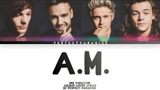 AM  One Direction  Colour Coded Lyrics [upl. by Lili464]