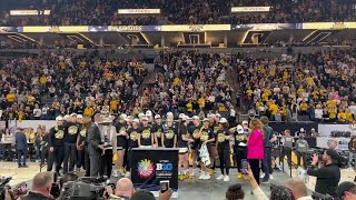 Hawkeyes Big Ten trophy presentation [upl. by Shriner899]