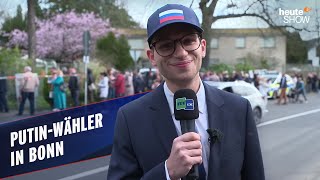 Fabian Köster – als RussiaTodayReporter bei den PutinWahlen  heuteshow vom 22032024 [upl. by Glynias]