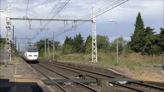 Eurostar TGV AVE Teoz dans le sud de la France [upl. by Cooperman]