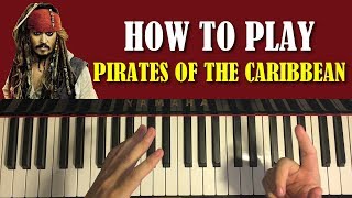 HOW TO PLAY  Pirates Of The Caribbean Theme Piano Tutorial Lesson [upl. by Darrow141]