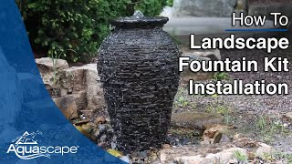 How to Install a Landscape Fountain Kit [upl. by Ojeillib681]