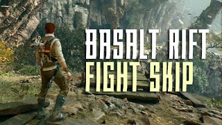 STAR WARS Jedi Survivor PS5  Basalt Rift Fight Skip [upl. by Notsrik]