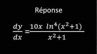 Dérivée ln5xcarré1 [upl. by Ceciley]