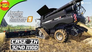 Farming Simulator 19 Case IH axial flow 9240 harvester pack mod review [upl. by Landbert]