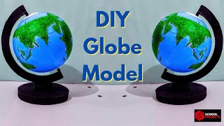 How To Make A Globe Model For School Project  DIY Globe Model For School Exhibition [upl. by Latnahc]