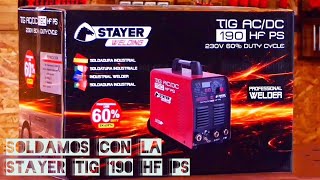 🔸Welder Stayer TIG 190 HF PS AC  DC con tig de alta frecuencia y arco pulsado en acero y aluminio [upl. by Falda]