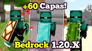 🟢 Consigue 60 CAPAS Personalizadas para Minecraft PE 120x  Textura Better Capes MCPE [upl. by Euqinotna746]