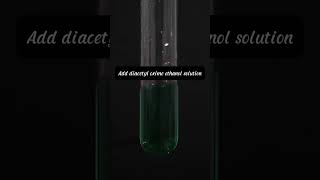 When nickel reagent meets diacetyl oxime🍉chemistryexperimentshorts [upl. by Daphie476]