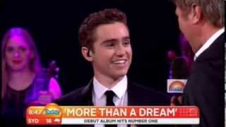 Harrison Craig on the Today show  singing Unchained Melody [upl. by Sairacaz]