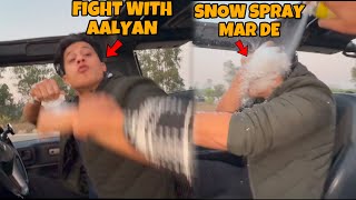 Fght with aalyan  snow spray mar da aalyanvlogs1299 Preparation for Ladakh Ride [upl. by Tnarud]