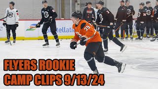 Philadelphia Flyers Rookie Camp Clips  Day 2 91324 [upl. by Navinod557]