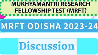 MRFT ODISHA 202324 II PhD Entrance Test II Stipend II Mukhyamantri Research amp Fellowship Test II [upl. by Rebhun]